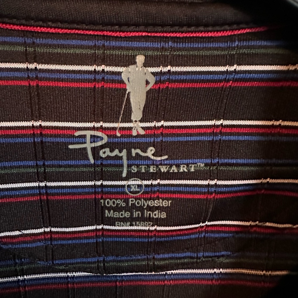 Payne Stewart Striped Polo Shirt